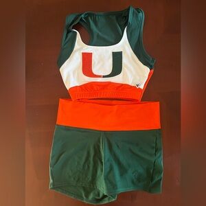 University of Miami Hurricanes Womens Dance/Spirit uniform - Small/Medium bundle
